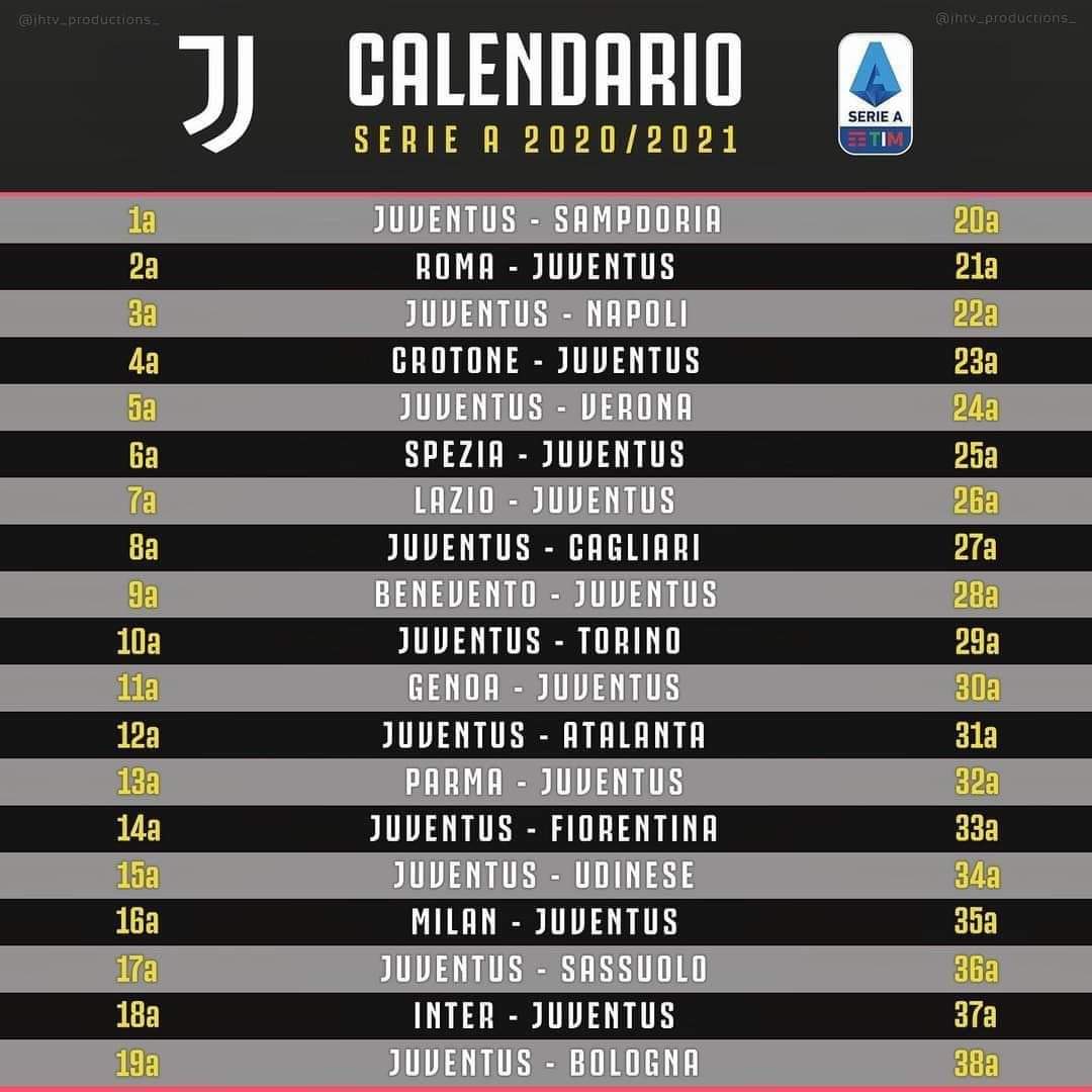 Calendario Serie A, il campionato 2020/21 giornata per giornata: Pirlo  parte dalla Samp, per Inter-Juventus bisogna aspettare gennaio - Il Fatto  Quotidiano